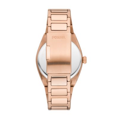 Fossil rose gold outlet watch