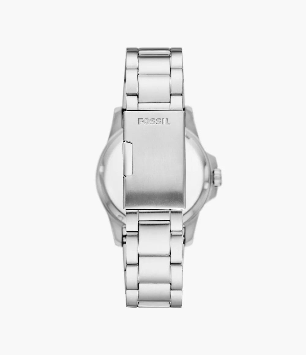 Fossil Blue Dive Three-Hand Date Stainless Steel Watch