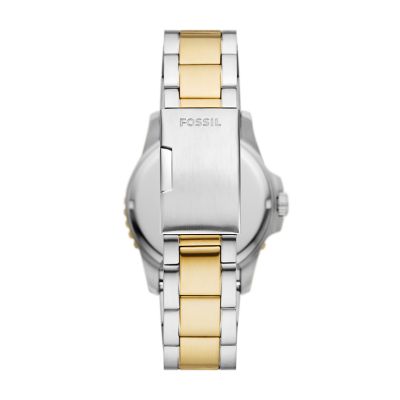 Fossil two tone watch on sale mens