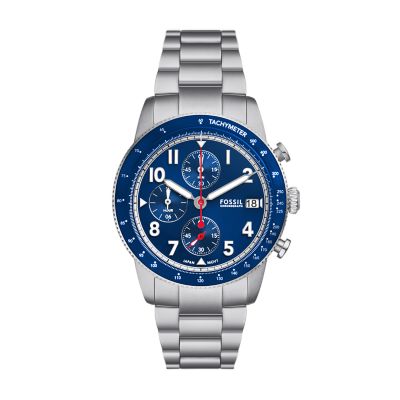 Sport Tourer Chronograph Stainless Steel Watch - FS6047 - Fossil