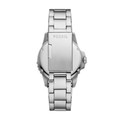 Fossil Blue Dive Three-Hand Date Stainless Steel Watch