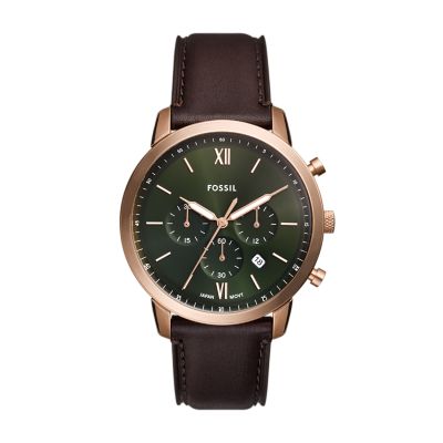 Neutra Chronograph Brown Leather Watch