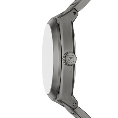 Everett Three-Hand Date Stainless Steel Watch - FS6075 - Fossil