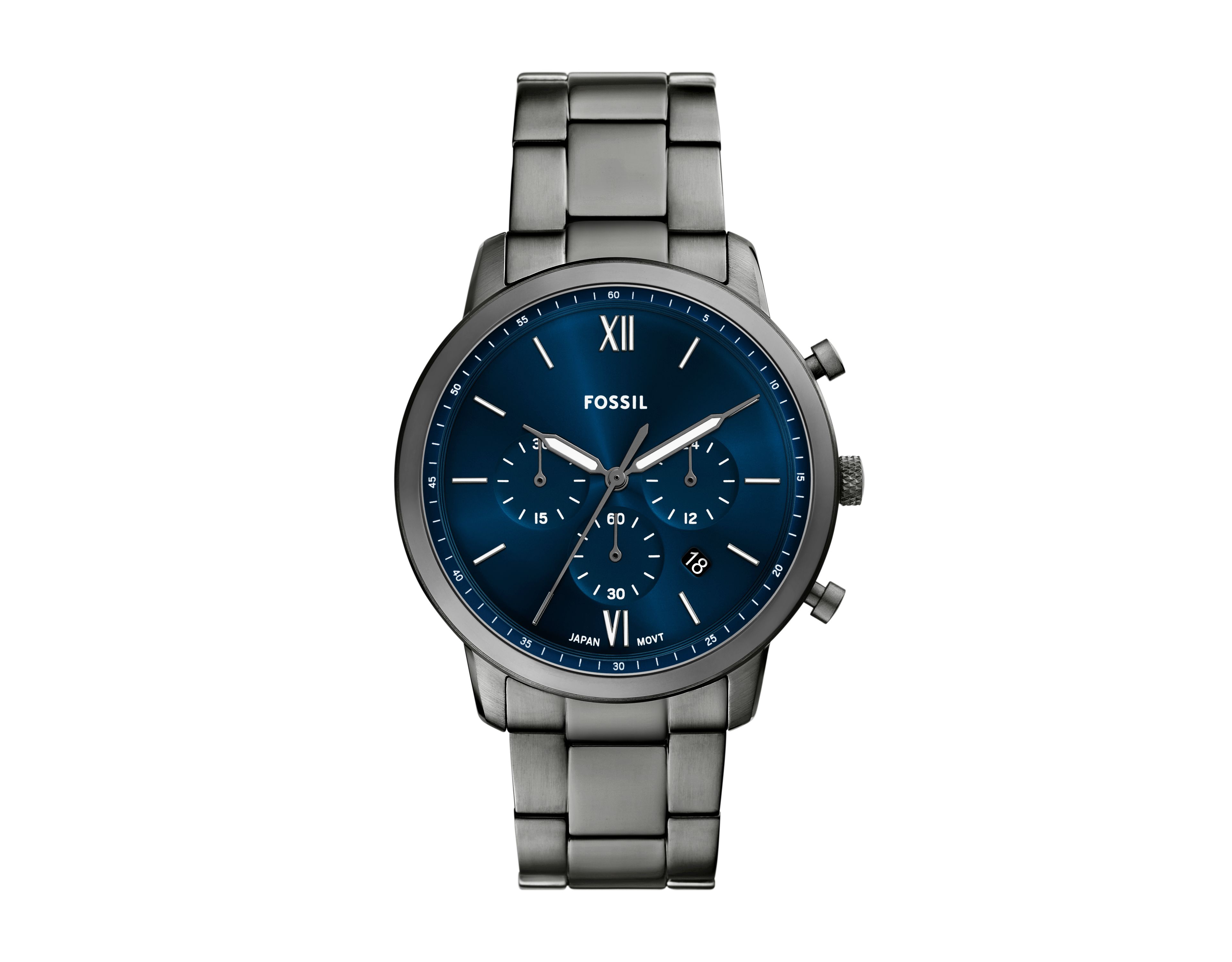Neutra 44mm Chronograph Smoke Stainless Steel Watch