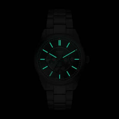 Pearson Multifunction Black Stainless Steel Watch