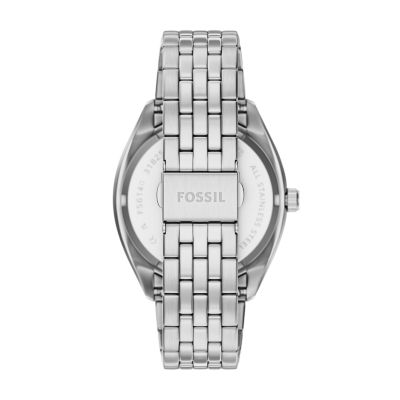 Campbell Three-Hand Day-Date Stainless Steel Watch