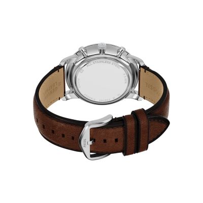 Neutra Chronograph Brown Leather Watch - FS6143 - Fossil