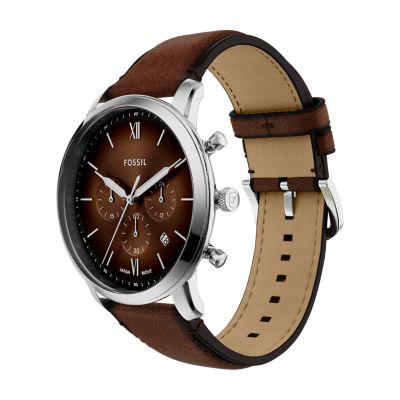 Neutra Chronograph Brown Leather Watch