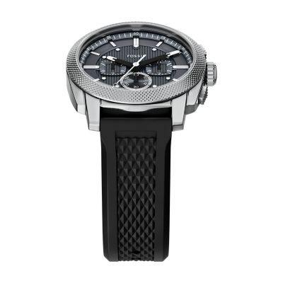 MACHINE クロノグラフ ブラック シリコンウォッチ＆ブレスレット