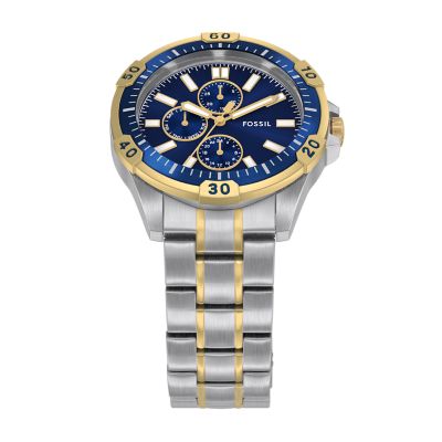 Garrett Multifunction Two-Tone Stainless Steel Watch - FS6146 - Fossil