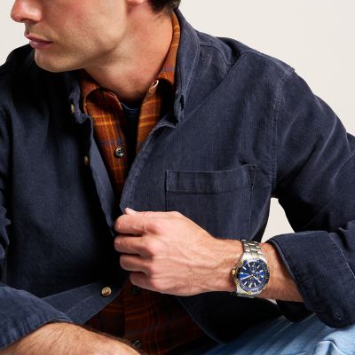 Garrett Multifunction Two-Tone Stainless Steel Watch