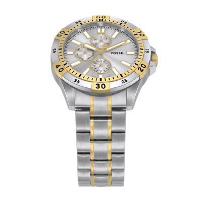 Garrett Multifunction Two-Tone Stainless Steel Watch