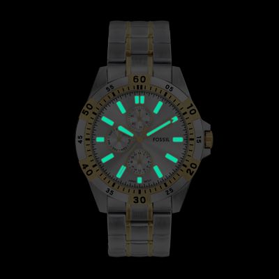 Garrett Multifunction Two-Tone Stainless Steel Watch - FS6148 - Fossil