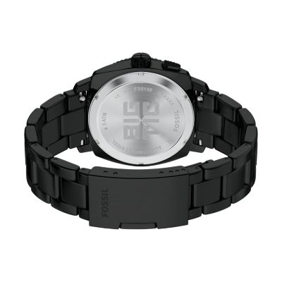 Machine Big Tic 41MM Black Stainless Steel Watch - FS6156 - Fossil