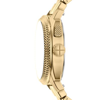 Machine Big Tic 41MM Gold-Tone Stainless Steel Watch - FS6157 - Fossil
