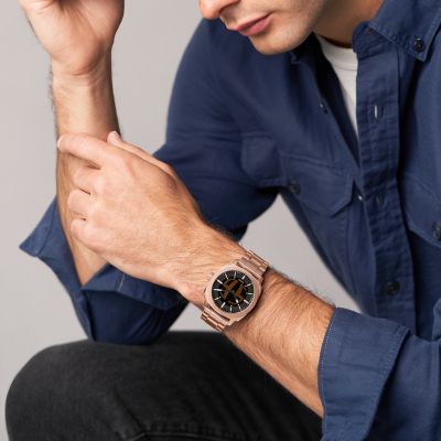 Machine Big Tic 41MM ゴールドトーン ステンレススチールウォッチ