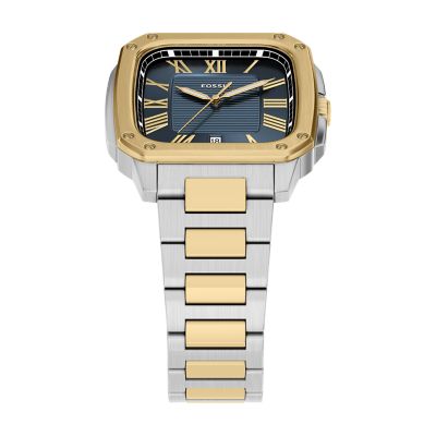 Crosby Three-Hand Date Two-Tone Stainless Steel Watch - FS6161