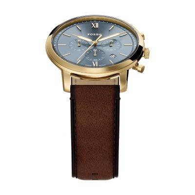 Neutra Chronograph Brown Leather Watch
