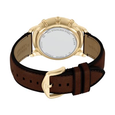 Neutra Chronograph Brown Leather Watch