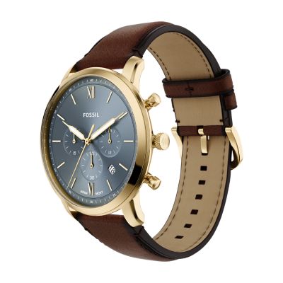 Neutra Chronograph Brown Leather Watch