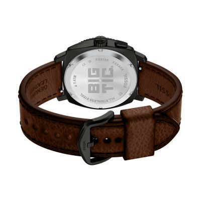 Machine Big Tic 41MM Brown Leather Watch - FS6165 - Fossil