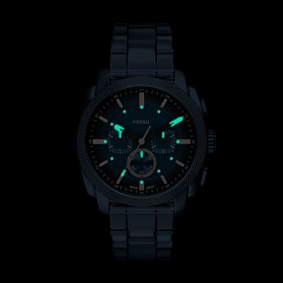 Machine Chronograph Navy Stainless Steel Watch