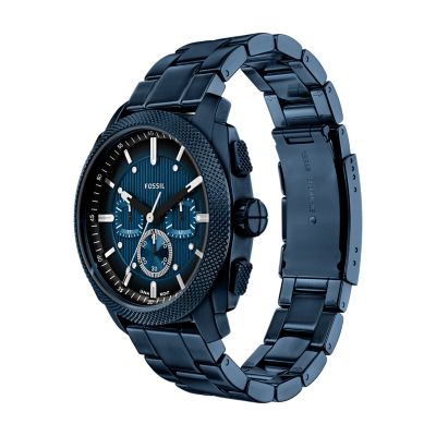 Machine Chronograph Navy Stainless Steel Watch