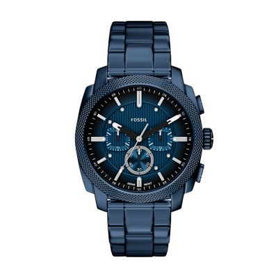 Machine Chronograph Navy Stainless Steel Watch