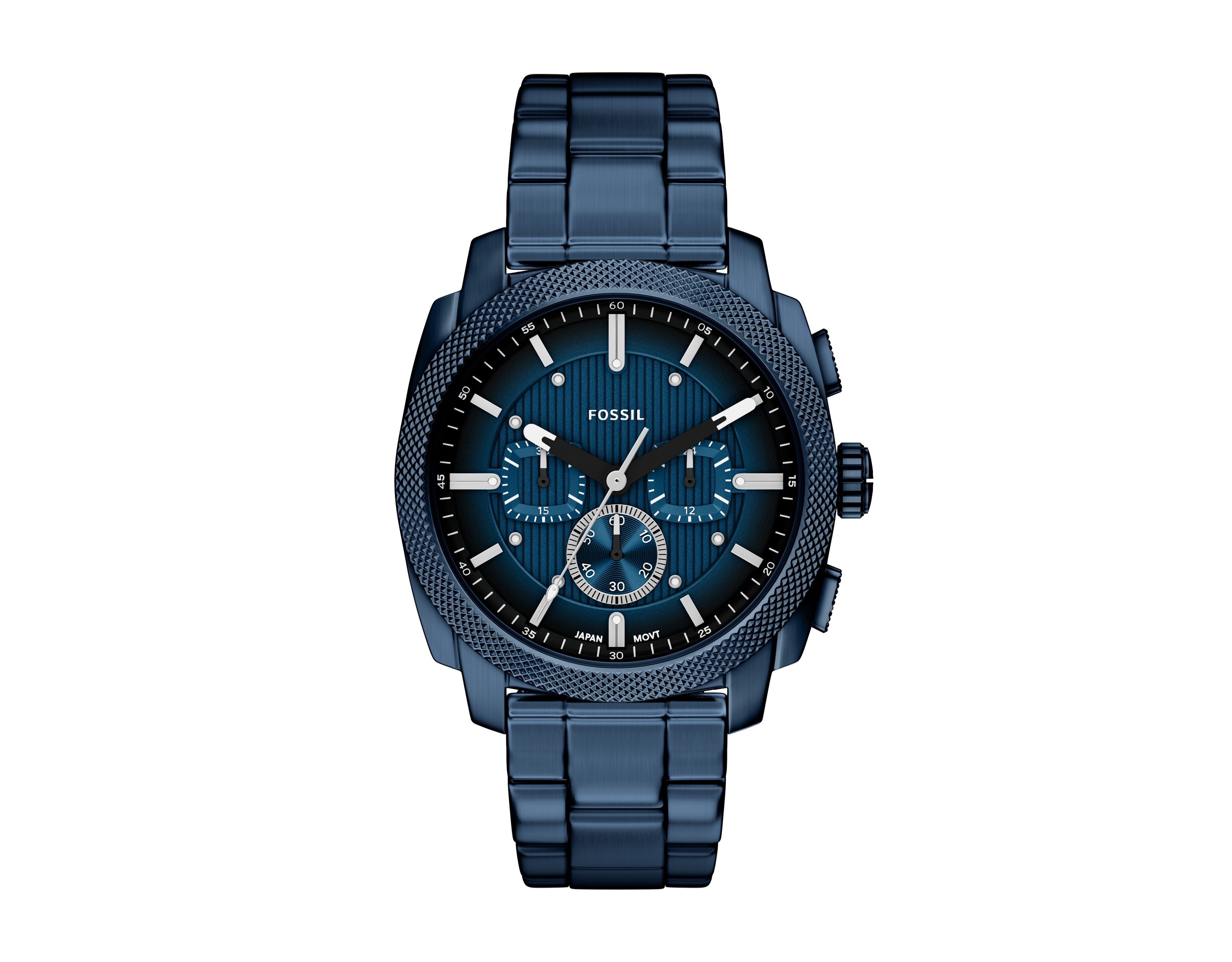 Machine 44mm Chronograph Navy Stainless Steel Watch