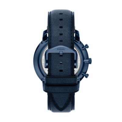 Neutra Chronograph Navy Leather Watch