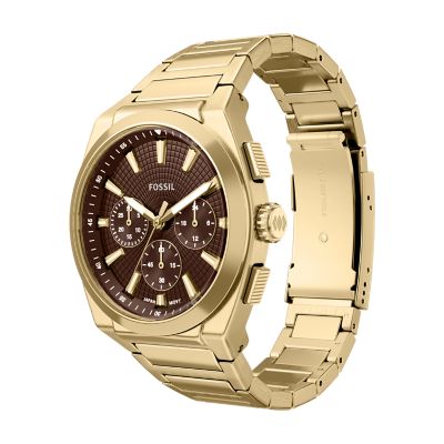 Everett 44mm Chronograph Gold-Tone Stainless Steel Watch