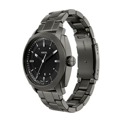 Machine 41mm Three-Hand Date Smoke Stainless Steel Watch