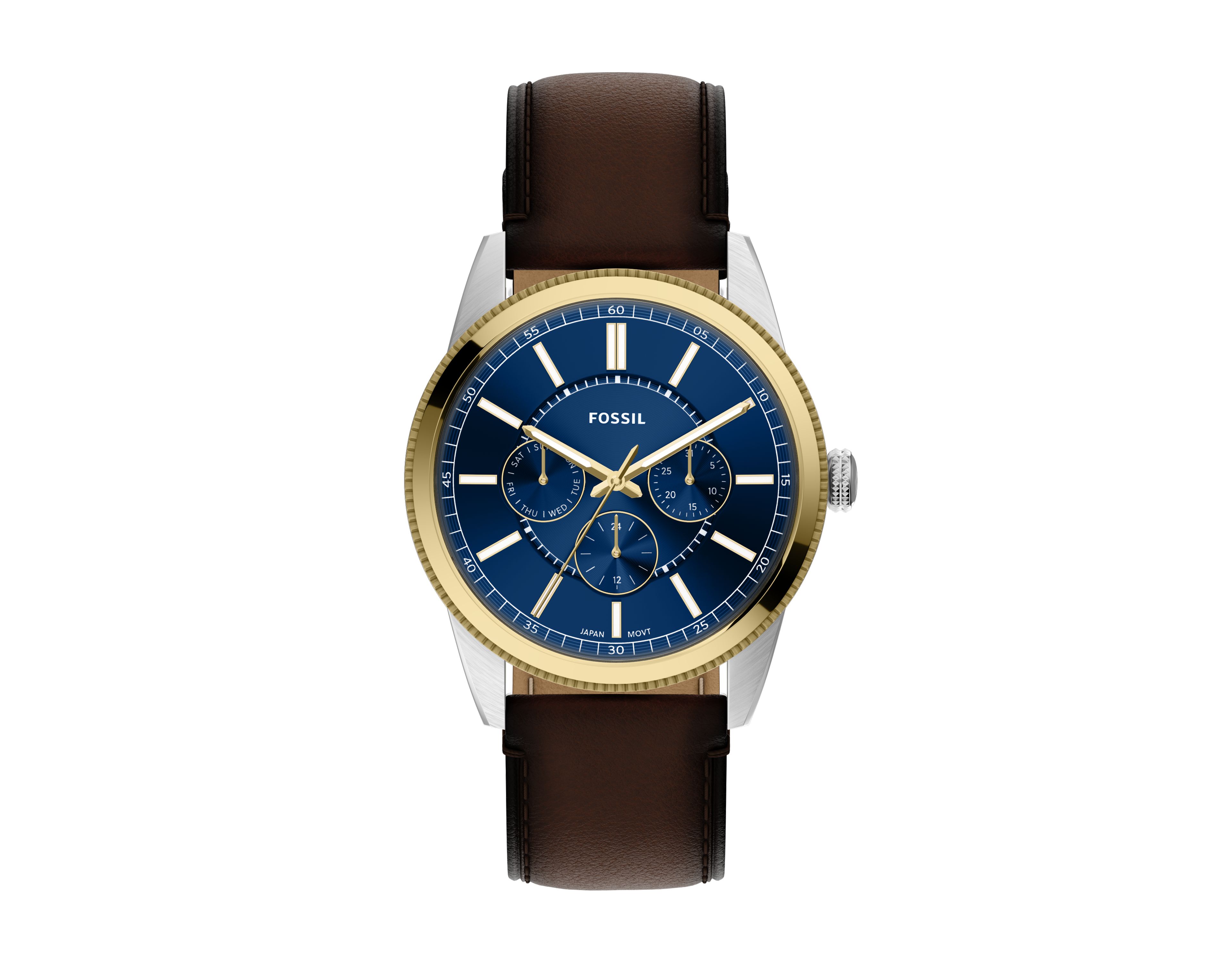 Pearson 42mm Multifunction Brown Leather Watch