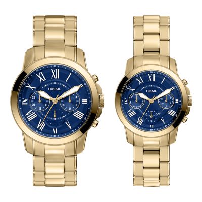 Gold for Grant Chronograph Stainless Steel Watch