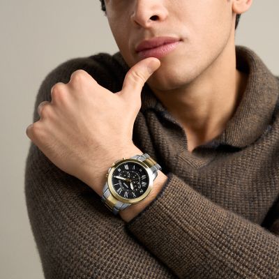 Grant 44mm Chronograph Two-Tone Stainless Steel Watch Set