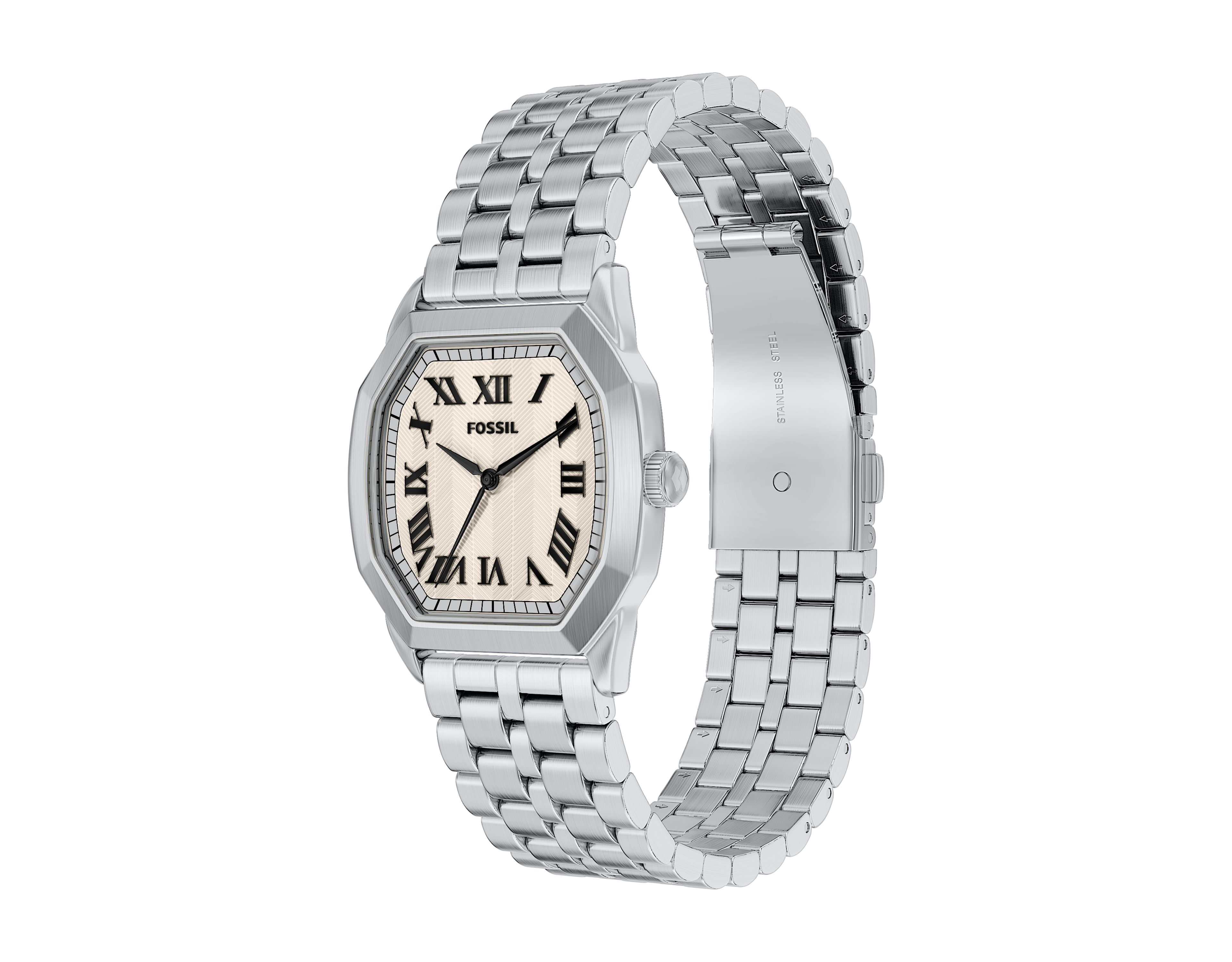 Harlow 33mm Three-Hand Stainless Steel Watch