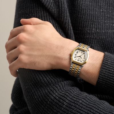 Harlow 33mm Three-Hand Two-Tone Stainless Steel Watch