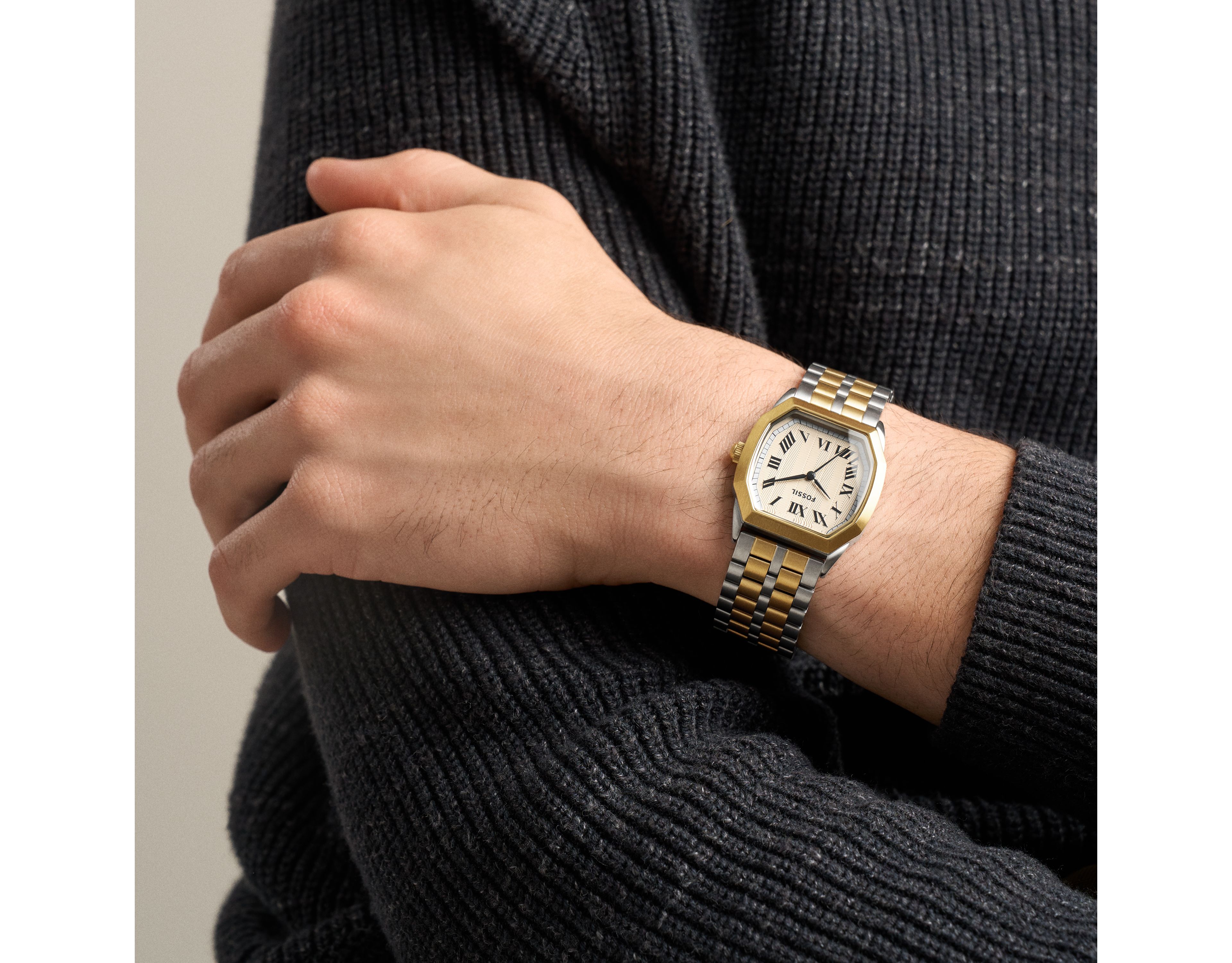 Harlow 33mm Three-Hand Two-Tone Stainless Steel Watch