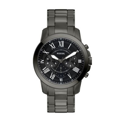 Grant 44mm Chronograph Smoke Stainless Steel Watch