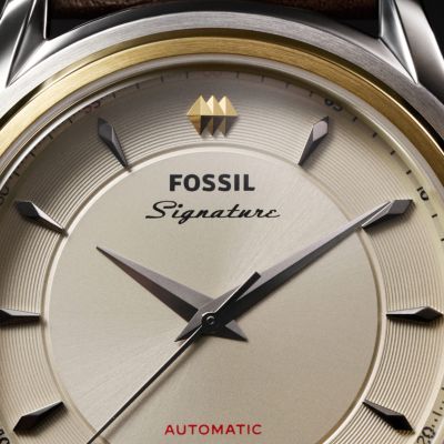 Signature CS-1 38mm Three-Hand Date Automatic Leather Watch