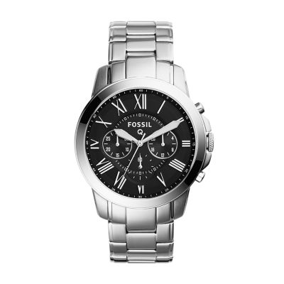 Gen 1 Chronograph Smartwatch - Q Grant Stainless Steel - Fossil