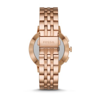 fossil hybrid smartwatch rose gold