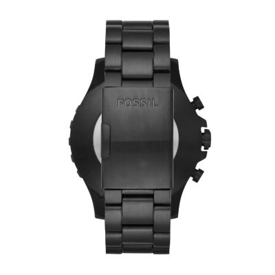 Hybrid Smartwatch Nate Black Stainless Steel