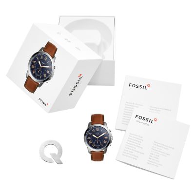 Hybrid Smartwatch Grant Light Brown Leather