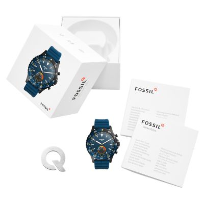 fossil crewmaster blue