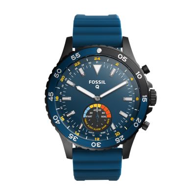 Hybrid Smartwatch Crewmaster Black Silicone - FTW1124 - Fossil