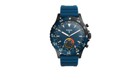 fossil q crewmaster blue