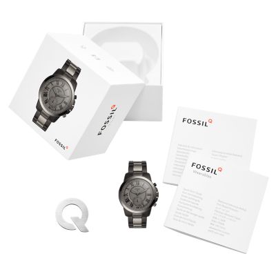 Fossil q grant shop stainless steel hybrid smartwatch