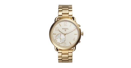 fossil hybrid smartwatch gold