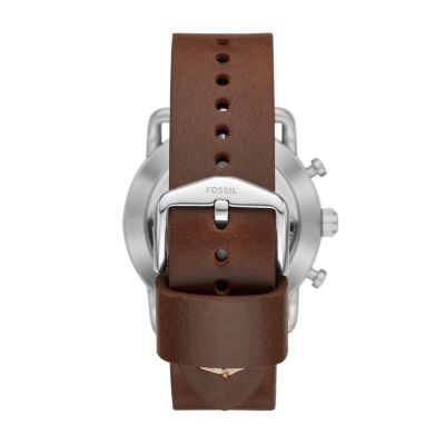 Hybrid Smartwatch Commuter Dark Brown Leather FTW1150 Fossil